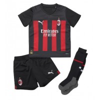 AC Milan Davide Calabria #2 Fußballbekleidung Heimtrikot Kinder 2022-23 Kurzarm (+ kurze hosen)